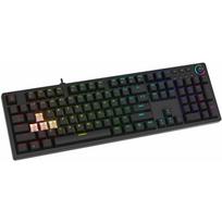 Savio laidinė žaidimų klaviatūra STYX BLUE, 104 klavišai, USB, 1.5 m, mechaninė, Outemu Blue, Hot Swap, RGB, QWERTY US, juoda