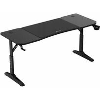 Huzaro Kompiuterio stalas HZ-HERO 4.6 BLACK, 160x60 cm, 56-79 cm, juodas, reguliuojamas aukštis, anglies danga, plieno rėmas