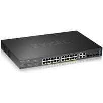Zyxel komutatorius GS2220-28HP-EU0101F, 24x RJ-45, 4x SFP, 10/100/1000Mbps, 375 W PoE, valdomas L2, juodas
