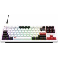 Havit Laidinė žaidimų klaviatūra KB902L, 88 mechaniniai klavišai, 50 mln., RGB LED, USB, 1,8 m, anglų (US), balta