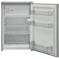 Sharp šaldytuvas SJ-UE121T0S-EU, 84cm, 105l, F, 40dB, 145kWh/m, sidabrinis, mechaninis valdymas, apšvietimas, 2 stiklinės lentynos