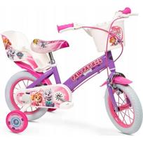 Toimsa 1280 Vaikiškas dviratis Paw Patrol, 12", 8.5kg, plieno rėmas, V-stabdžiai, šoniniai ratukai, krepšys, skambutis