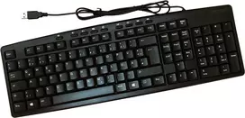 ROLINE klaviatūra USB multimedijos vokiška juoda (18.02.3226)