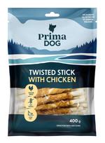 Primadog Twisted stick with chicken - susuktas kaulas su vištiena mėsa 45vnt, 400g.