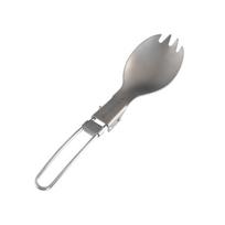 Robens Titanium Folding Spork Ultralight Silver Daugiafunkciniai stalo įrankiai (šakutė ir šaukštas)