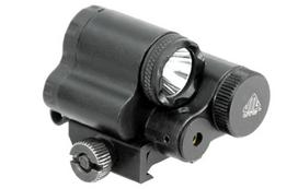 Leapers UTG Sub-Compact Light/ Red Laser Combo Ginklo žibintuvėlis su lazeriu