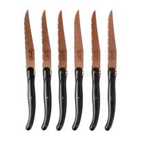 Laguiole Prestige Line Style de Vie Copper Stonewash Steiko peilių rinkinys, 6 vnt.