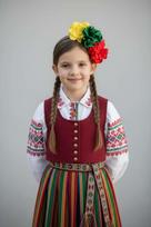 Lankelis su Lietuviškos trispalvės gėlėmis
