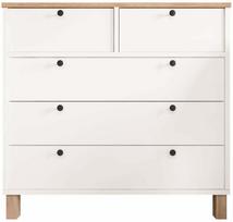 Komoda Kalune Design Nord ND3-SW, ąžuolo sp./balta sp., 85.2 cm x 90 cm x 40 cm