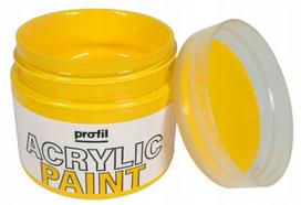 Akriliniai dažai Acryl, skirti tapybai ant drobės, paveikslų, medienos, gipso, Geltona, 50 ml