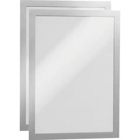 Rėmelis dokumentams DURABLE DURAFRAME® A4,  (pak. -2 vnt.), sidabrinis
