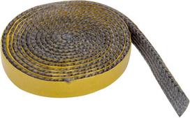 Wokicor Sandarinimo juosta židiniams, viryklės sandarinimo virvė, 2 m x 15 mm x 3 mm, lipni sandarinimo juosta, stiklo pluošto sandariklis, atsparus karščiui iki 550 °c, židiniui, krosnies vamzdžiui, kamino durelėms