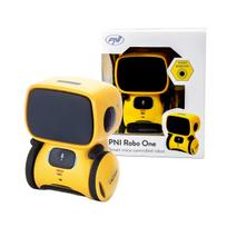 PNI Robo One interactive intelligent robot, voice control, touch buttons, yellow