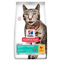 Hill’s Science Plan Feline Adult Perfect Weight Sausas maistas suaugusioms katėms optimaliam svoriui (su vištiena) 7 kg