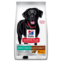 Hill’s Science Plan Canine Adult Perfect Weight & Active Mobility Large Breed Sausas maistas suaugusiems didelių veislių šunims optimaliam svoriui ir judėjimui (su vištiena) 12 kg