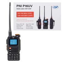 Kompaktiška VHF/UHF racija | 999 kanalai | Dual Band | VOX | Scan | 2600mAh | P16UV PNI®