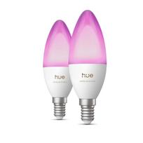 Philips Hue E14 3.7W RGBW B39 Candle Bulb 2-Pack