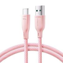 Joyroom S-A34 USB - Type-C Multi-Color Series Fast Charging and Data Cable 100W 1m / pink