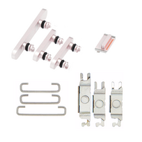 Full Set Hard Button Key Power On/Off Power+Volume+Mute Button+Bracket Iron Hook For iPhone 13 13 Mini Original Pink Used Grade A
