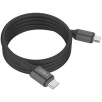 Ansmann silicone cable USB-C to USB-C (black, magnetic, 120cm)