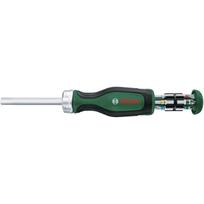 Bosch Powertools bit ratchet screwdriver with bit set, 13 pieces (green/black, torque up to 50 Nm)