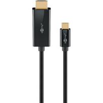 Goobay USB adapter cable, USB-C plug > HDMI plug, 4K / 60Hz (black, 1 meter)