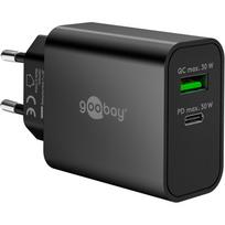Goobay USB-C PD GaN Dual Fast Charger 30W (Black)