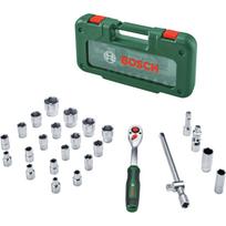 Bosch Powertools 1/2" ratchet set with socket wrenches, 26 pieces (green, torque up to 768 Nm, in case)