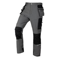 Spodnie robocze Mix&Match, 4 way stretch, z kaburami, Cordura, szaro-czarne, rozmiar XXXL