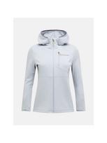 Bluza damska PEAK PERFORMANCE W Trail Polartec Power Grid Zip Hood kolor szary - L