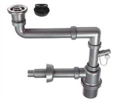 1-BOWL SINK SIPHON - WITH CLICK-CLACK PLUG 3.5'