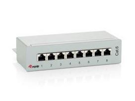 Equip 8 Ports Cat.6 Desktop Patch Panel, Light Grey