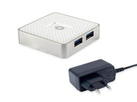 Conceptronic HUBBIES03W interface hub USB 3.2 Gen 1 (3.1 Gen 1) Micro-B 5000Mbit/s White
