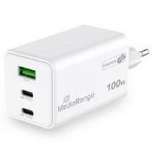 MediaRange MRMA123 mobile device charger Laptop, Smartphone, Tablet White AC Fast charging Indoor