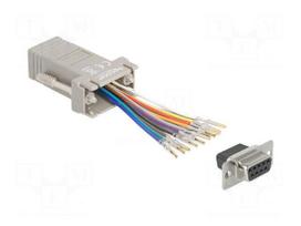 Adapter | D-Sub 9pin socket,RJ45 socket | grey