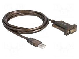 USB to RS232 converter | D-Sub 9pin plug,USB A plug | 2m | USB 2.0