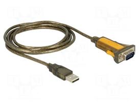 USB to RS232 converter | D-Sub 9pin plug,USB A plug | 1.5m