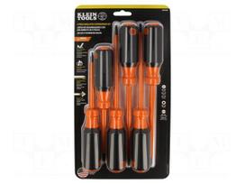 Screwdriver: insulated-set | square,Phillips,slot | PH1,PH2,RB2