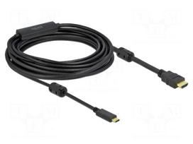 Cable | HDMI plug,USB C plug | HDMI 2.0,High Speed | Len: 7m | black