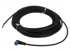 Cable: for sensors | PIN: 5 | M12 female | angled | 15m | plug | 125VDC