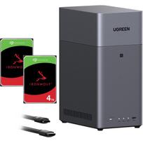 Ugreen DH2300 Bundle with 2x Seagate IronWolf NAS 4 TB CMR (black)