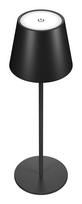 RealPower LED-Tischlampe dimmbar kalt/warm mit Akku, schwar