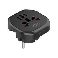 Elektros prekės // Maitinimo prailgintuvų, skirstytuvų ir UK bei USA adapterių rinkinys // Adapter sieciowy uniwersalny (eu, uk, us, au)
