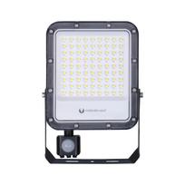 LED apšvietimas // LED prožektoriai // Naświetlacz led proxim+ 50w 6500k 7500lm pir 230v ip65 forever light 150lm/w 5 lat gwarancji