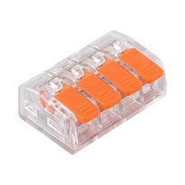 Elektros prekės // Wago jungtys // Zestaw 50szt szybkozłączek z dźwigniami do wszystkich rodzajów przewodów: sz-4d; 32a ; 450v;przewód elastyczny 0,2-1,5mm?,przewód sztywny 0,2-4mm?