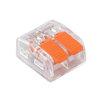 Elektros prekės // Wago jungtys // Zestaw 100szt szybkozłączek z dźwigniami do wszystkich rodzajów przewodów: sz-2d; 24a ; 450v;przewód elastyczny 0,2-1,5mm?,przewód sztywny 0,2-2,5mm?
