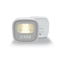 Garso ir HiFi sistemos // Radio Clock // Budzik z nocnym króliczkiem led pure fnl-06 aurora biały kwadratowy, 1200 mah forever light