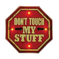 LED juostos // NEON FLEX LED strips // Znak metalowy retro led don’t touch forever light