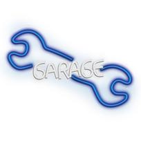 LED juostos // NEON FLEX LED strips // Neon plexi led garage błękit biały nne22 neolia