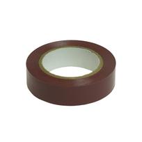 Instaliacinės izoliacinės ir sujungimo medžiagos // Izoliacinės juostos // Taśma izolacyjna brązowa pvc 19mm/20m